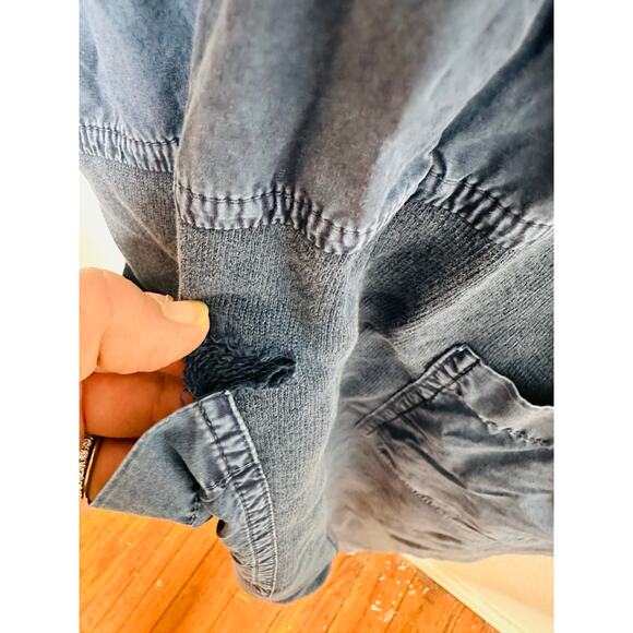 ULLA JOHNSON Indigo Acid Denim Puff Sleeve Sadie Jumpsuit size Small - Picture 12 of 14